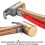 Heavy Duty Tent Stake Hammer & Puller Copper  & Solid Wood Handle with Cushion Grip - Safety Strap 4