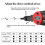 Rivet Nut Tool Set: Rivet Tool, 60 Rivet Nuts, Wrench, Suitable for Automotive Maintenance and Construction Engineering 3