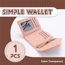 Portefeuille Court Dames Portefeuille Gland Boucle de Mode Porte-Monnaie Porte-Cartes Femelle Main Argent Sac PU en Cuir Dames Portefeuille E