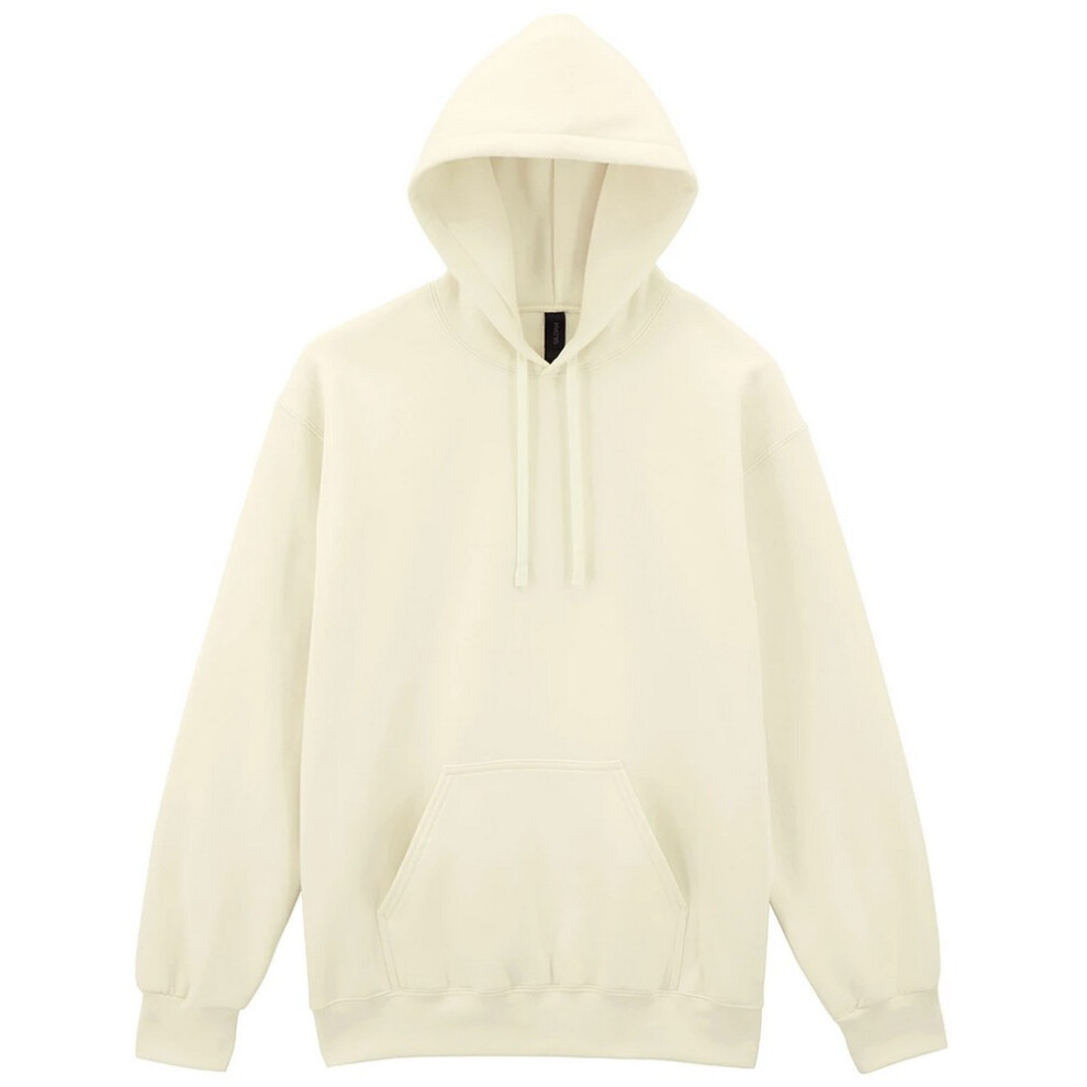 Gildan (L, Off White) Unisex Adult Hammer Maxweight Hoodie