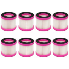 Cartucho de Filtro Hepa de Aire de Repuesto 8Pcs para Puppyoo D-602 D-602A D-607 D-609 Aspiradora