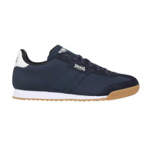 (7 UK, Navy) Lonsdale Mens Lambo Side Stripe Trainers