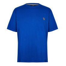 (S, Royal Blue) Paul Smith Mens Embroidered Motif Cotton T-Shirt
