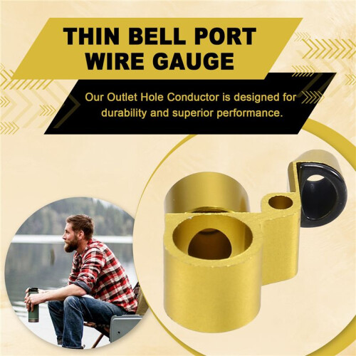 Lua Outlet Hole Conductor Lua Modification Accessories Thin Bell Port Wire Gauge Modification Accessories Yellow 1