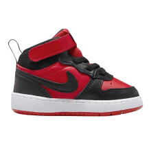 (9 UK Child, Red/Black) Nike Baby Court Borough High Top Trainers