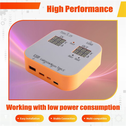 Multi-Cable Tester 1-to-3 Charging Cable Tester Shared Power Bank Tester Type-C One to Three Wire  Tester 2