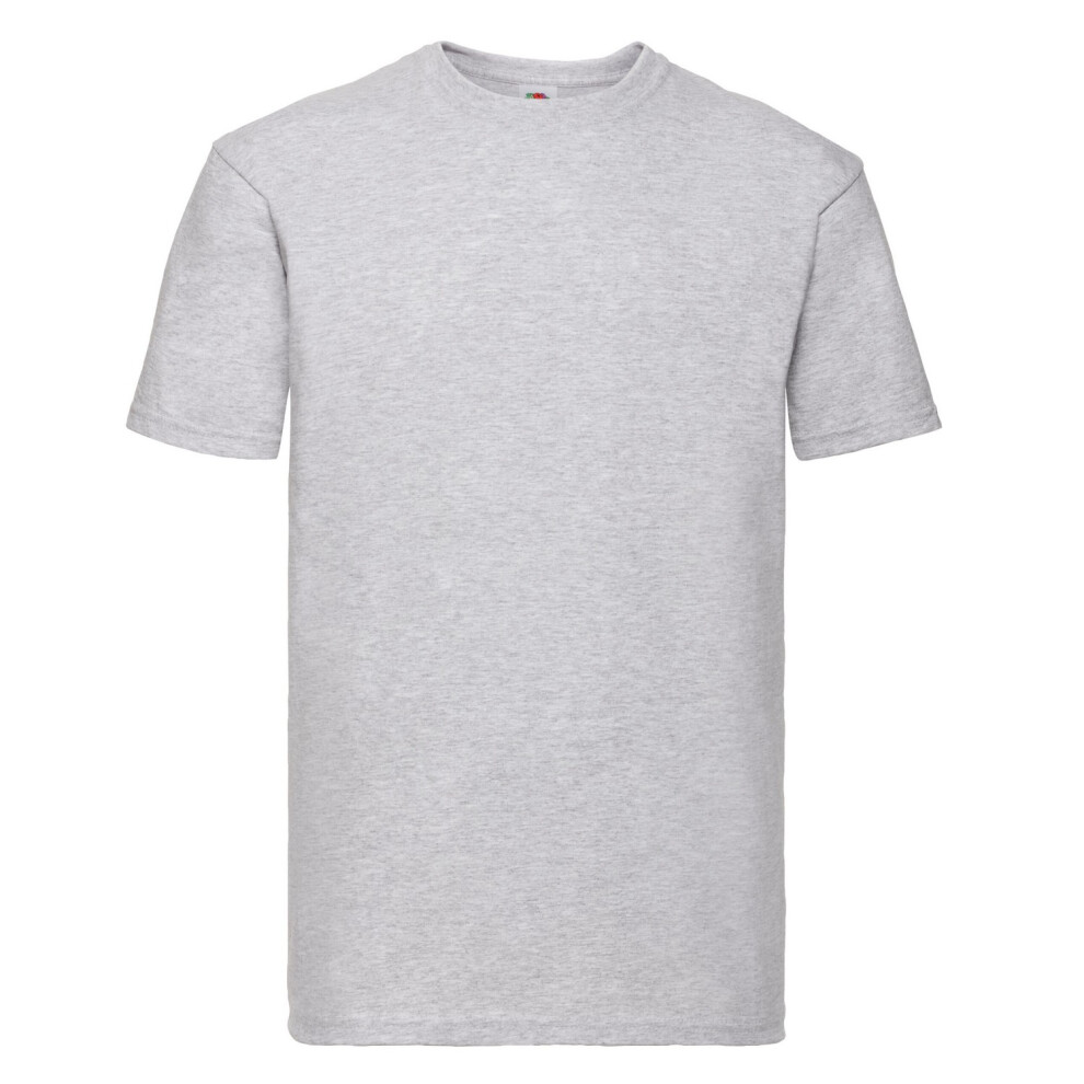 Fruit Of The Loom (5Xl, Grey) Mens Super Premium Heather T-Shirt