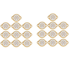 20PCS GZC9-F B9A New 9Pin Gold Plated Tube Sockets Ceramic Base Suitable for 12Ax7/12Au7/12AT7