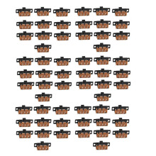 60Pcs High Knob 6 Pin 3 Position DPDT Panel Slide 0.5A 50V