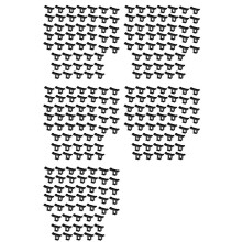 250PCS 30mm Solar Panel Water Drainage Clips Photovoltaic Panel Water Drained Clip Auto Remove Stagnant Water Dust
