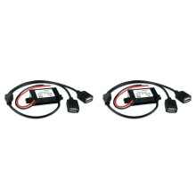 2X 12V (8-23V) to 5V 3A Female USB Car Power Converter Voltage Regulator Module Car Motorcycle Charger Adapter