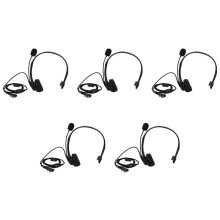 5X 2 PIN PTT Mic Headphone Headset for RETEVIS UV5R 5R/888S