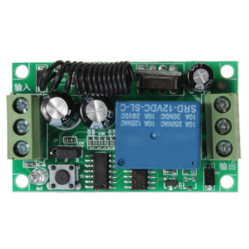 3X  12V 10A 1Ch Wireless Remote Control  System Receiver Transmitter 2 Buttons Waterproof Remote 433Mhz 2