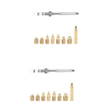 2X Heat Insert Nut Iron Tip TS100 Soldering Iron Tip Insert Internal Thread M2-M8 Brass