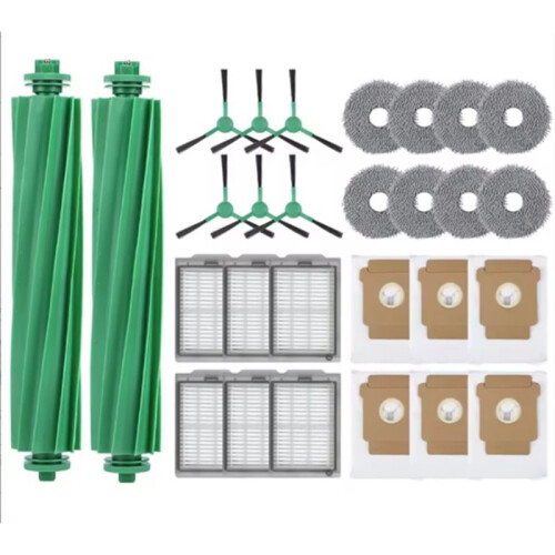 Compatible for    405 / 505 Combo Main Roller Side Brush HEPA Filter Mop Cloth Dust Bag 1