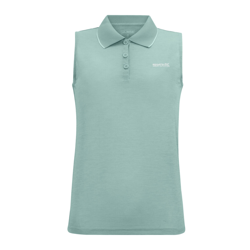 Regatta (8 Uk, Ivy Moss) Womens/Ladies Tima Ii Sleeveless Polo Shirt