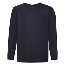 (12-13, Deep Navy) Fruit Of The Loom Childrens Unisex Set In Sleeve Sweatshirt