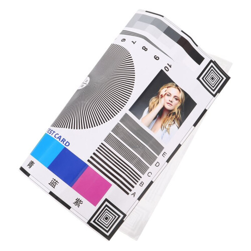Monitor Calibration Card Security Camera Focus Chart High-Contrast Lens Calibration Target Lens Adjustment Tool 1