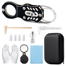 Kit de Prueba de Monedas - Pinger de Bolsillo para Pruebas de Resonancia de Monedas de Oro y Plata y Verificación de Tamaño