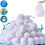 1,1 Lbs Poolfilterbollar för Sandfilter, Poolfiberfilterbollar, Poolfiltermediebollar för Simpool Vit 1