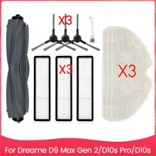 For D9 Max Gen 2 / D10s Pro /D10s Robot Vacuum Accessories Main Brush Filter Mop Pads Replacement Parts