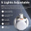 2X Camping Lantern with Hook, Waterproof LED Emergency Light - Solar Charging, Solar Lights 5 Light Modes 4