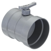 6.3" HVAC Duct Manual Volume Damper, PP Flame Retardant Airflow Control Backdraft Damper for HVAC Air Balancing System