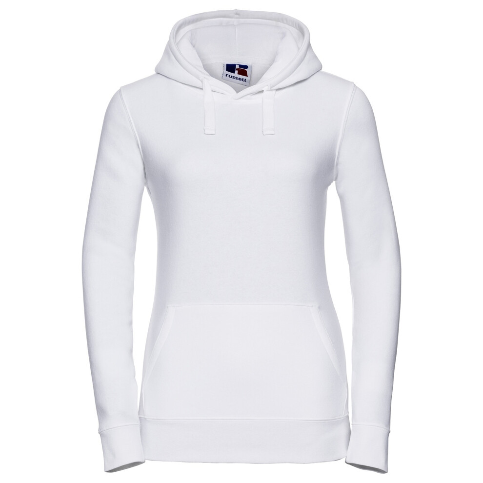 Russell (10 Uk, White) Womens/Ladies Authentic Hoodie