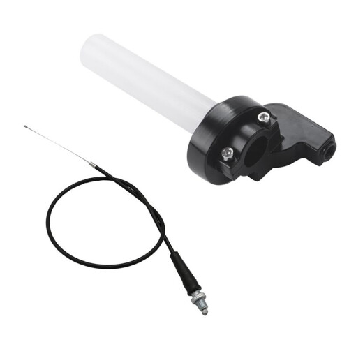 Motorcycle Handlebars Throttle Settle Grips with Throttle Cable for 50-250CC Motocross Handlebar 2