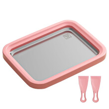 Ice Cream Yogurt Machine Stainless Steel Fried Ice Tray Great for Making Ice Cream, Fruit Shakes, Smoothies