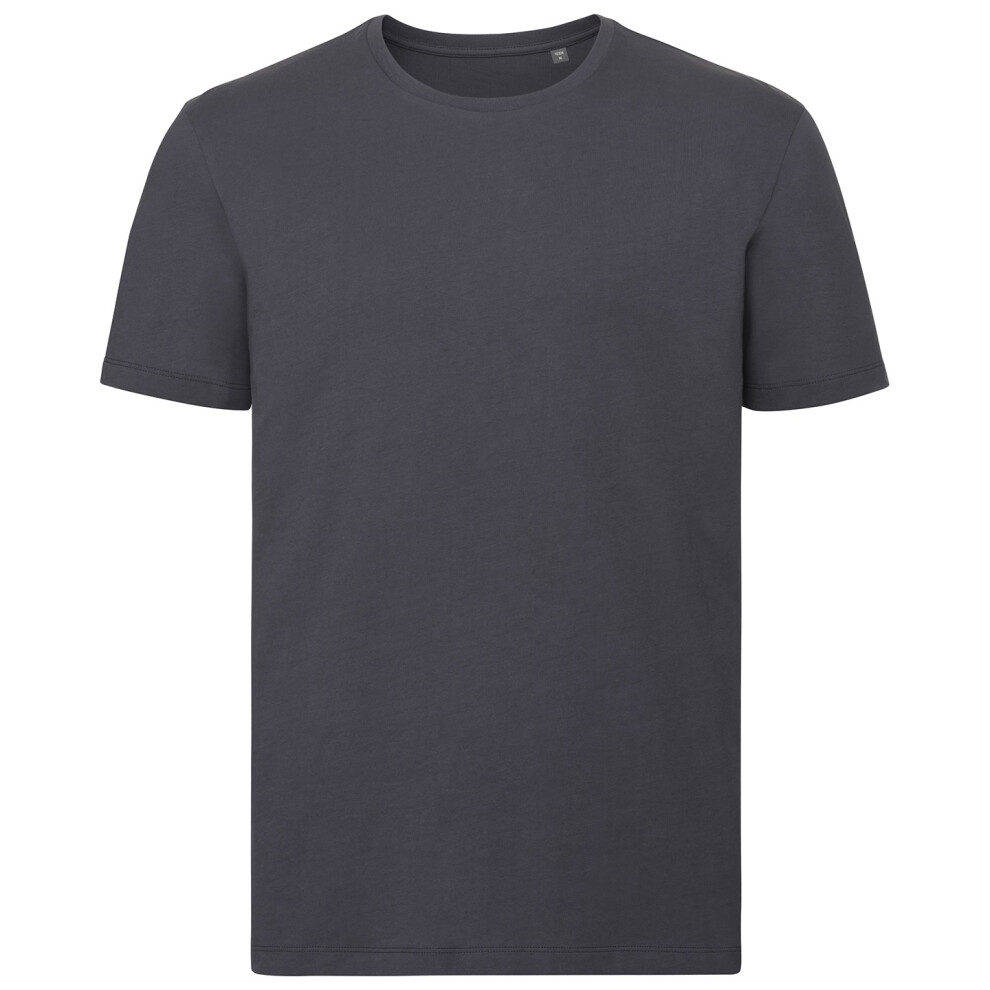 Russell (S, Convoy Grey) Mens Organic T-Shirt
