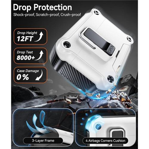 Dual Safety Lock for  3 Case2025,Includes Keychain - Rugged  Hard Shell 1