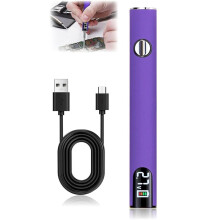 510 Thread Battery Cart Pen, Rechargeable 650mAh Cordless Soldering Pen with LED Digital Display Adjustable Temperature