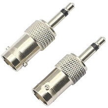 Adaptador Mono de 3,5 mm para BNC, Conector Bidirecional Banhado A Ouro BNC Fêmea para Plugue Macho para Câmeras DVR de CFTV e Muito Mais