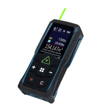 Color Screen 100m Green Laser Rangefinders Multifunction with Digital Level Vibration Meter Laser Tape