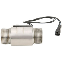 FS-04 Waterstroomsensor 304 Roestvrij Staal, Dubbele Mannelijke Schroefdraadschakelaar, Hoge Nauwkeurigheid, G3/4 Inch Zuigertype Waterschakelaar