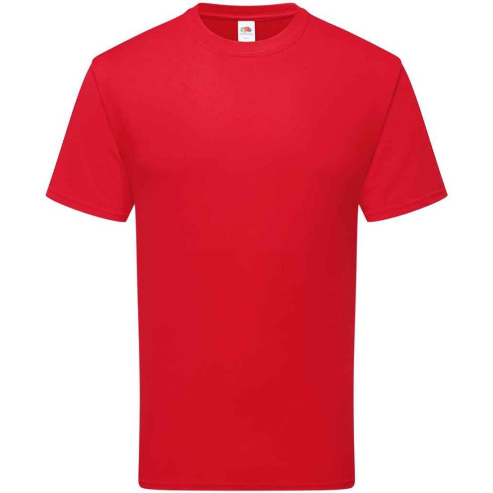 Fruit Of The Loom (S, Red) Unisex Adult Cotton T-Shirt