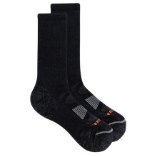 (4 UK-7.5 UK, Black) Merrell Mens Zoned Hiking Crew Socks