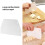 19 cm x 12.5cm Flat White Plastic Cake Decorator Dough Pastry Scraper Tool 9