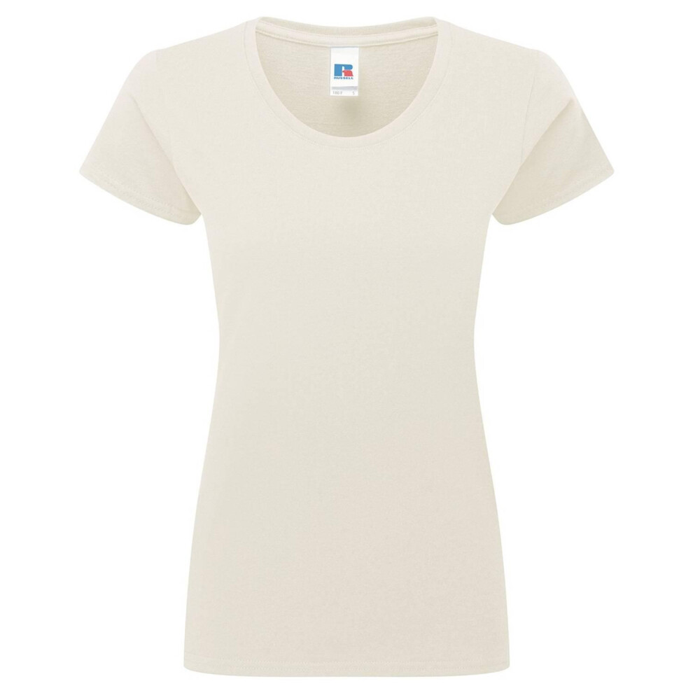 Russell (Xxl, Natural) Womens/Ladies Authentic Classic Ringspun Cotton T-Shirt