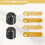 10Pcs Potentiometer Control Knobs for Electric Guitar Volume Tone Knobs Black D Type 6mm 4