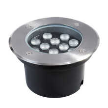 Lâmpada de Chão LED para Jardim Externo de 12W, Lâmpada Enterrada Subterrânea, Luz de Paisagem Spot, Iluminação Branca AC 85V-265V 160mm
