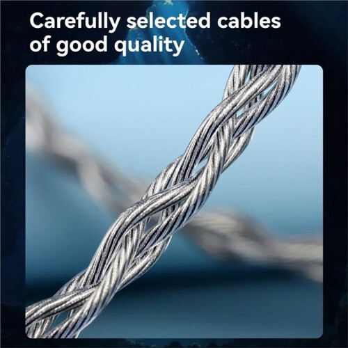 HIFI Headphone Upgrade Cable 3in1 2.5+3.5+4.4mm Plug 4 Core Copper Silver Mixed Upgradable B 2