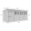 16 x 8 Pent Shed Tanalised (Double Door, With Windows) 4