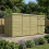 16 x 8 Pent Shed Tanalised (Double Door, No Windows) 1