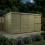 16 x 8 Pent Shed Tanalised (Double Door, No Windows) 3