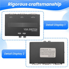 2 In 1 Out VGA VGA 2 PORTE a monitor two sources MANUAL SPLITTER