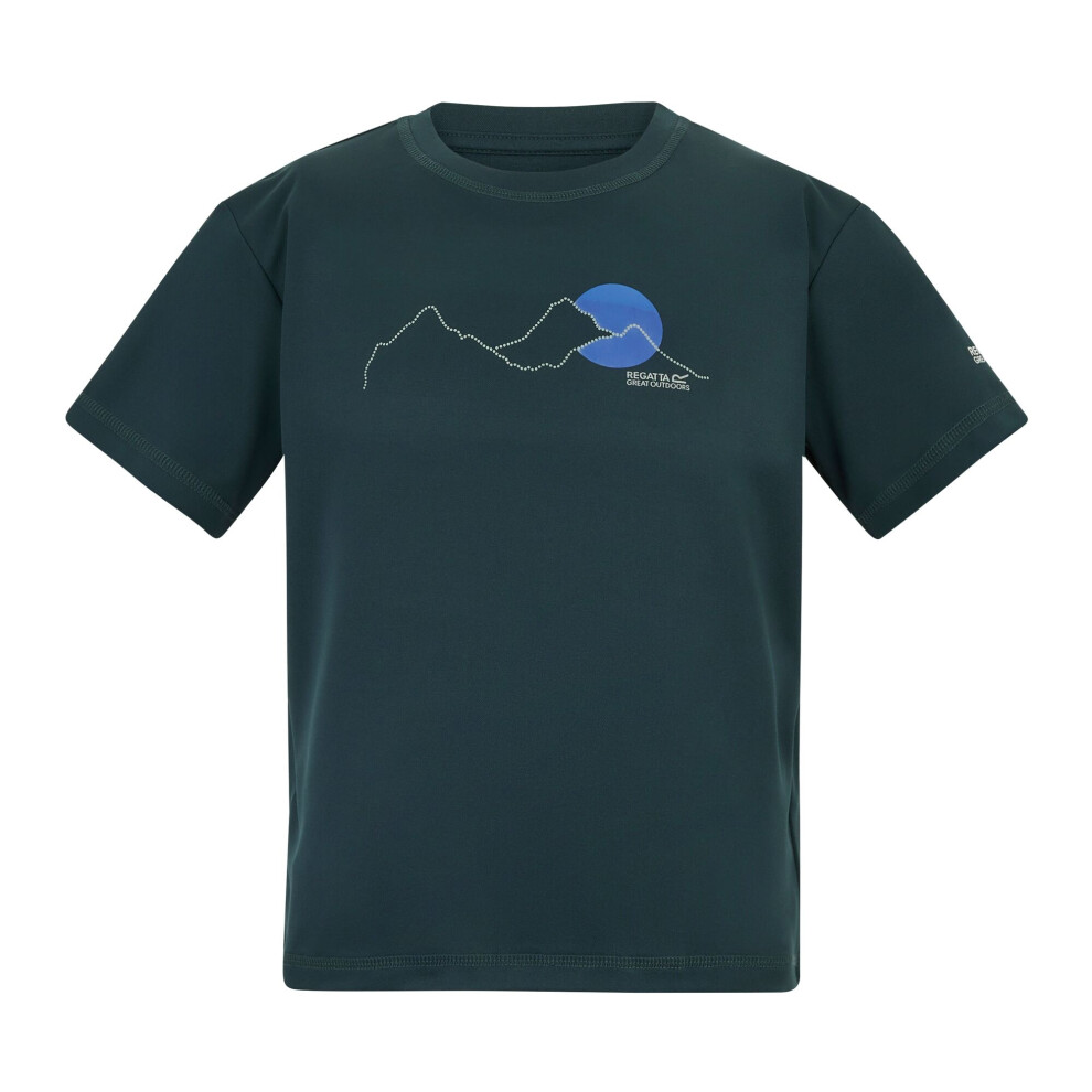Regatta (7-8 Years, Night Sky) Childrens/Kids Alvarado Back Print T-Shirt