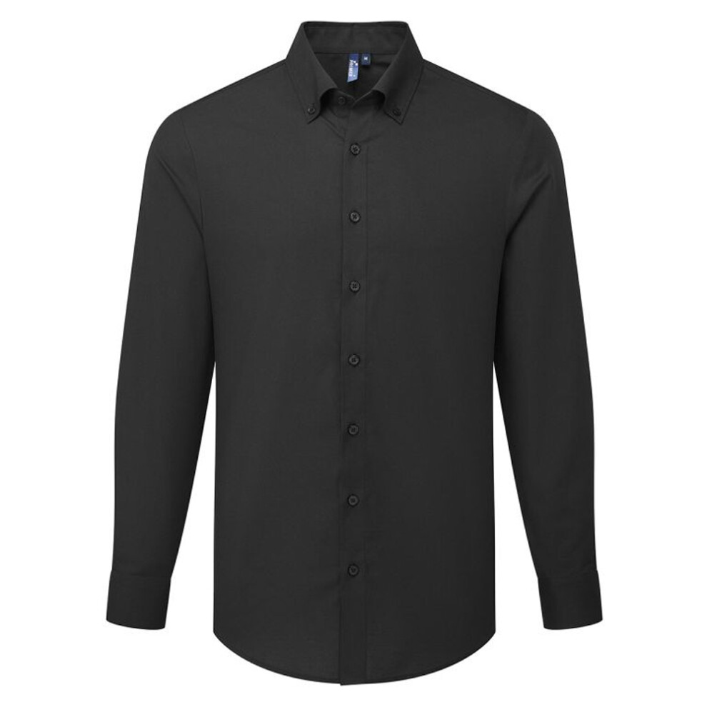Premier (Xxl, Black) Mens Supreme Oxford Long-Sleeved Shirt