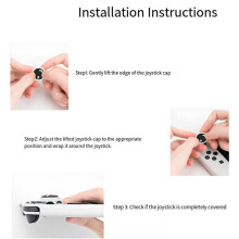 Silicone Thumb Grips for Joystick Caps Soft Cute Protective Thumbstick Cover Set